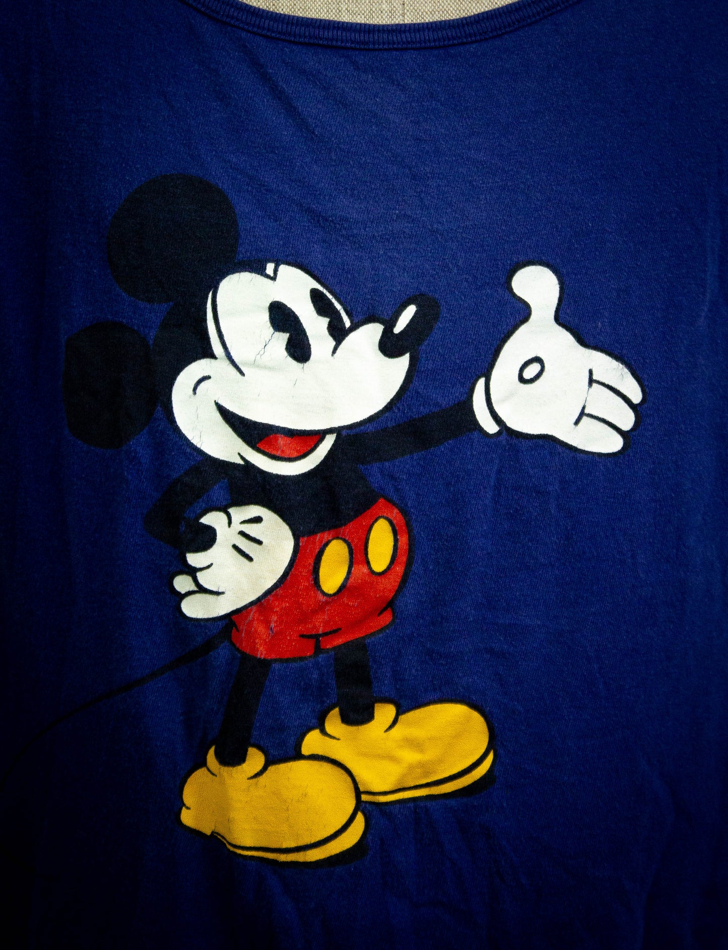 Vintage Blue Mickey Mouse Tank Top Unisex Large