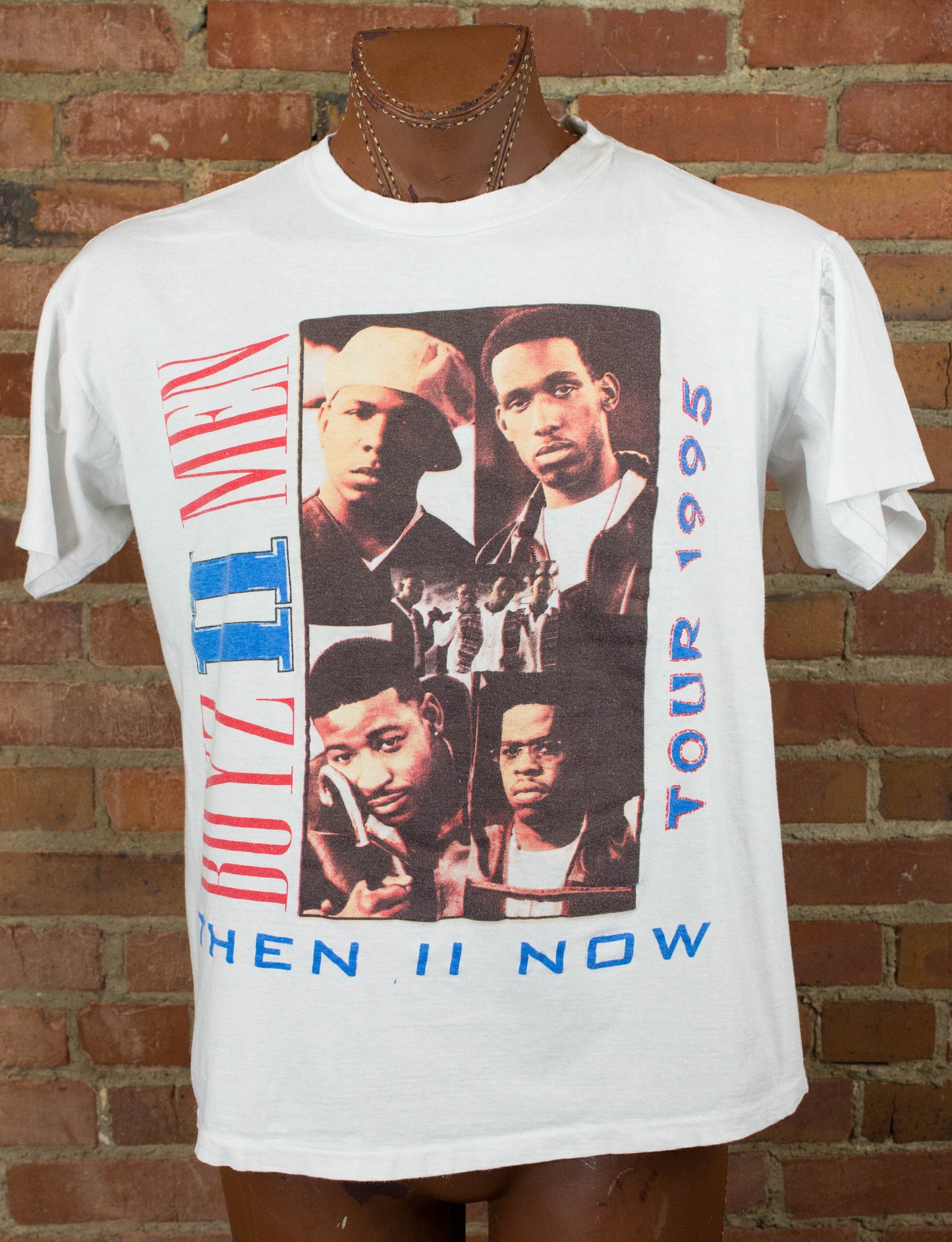 Boyz To Men 1995 Then To Now Tour Rap Tee Concert T Shirt XL