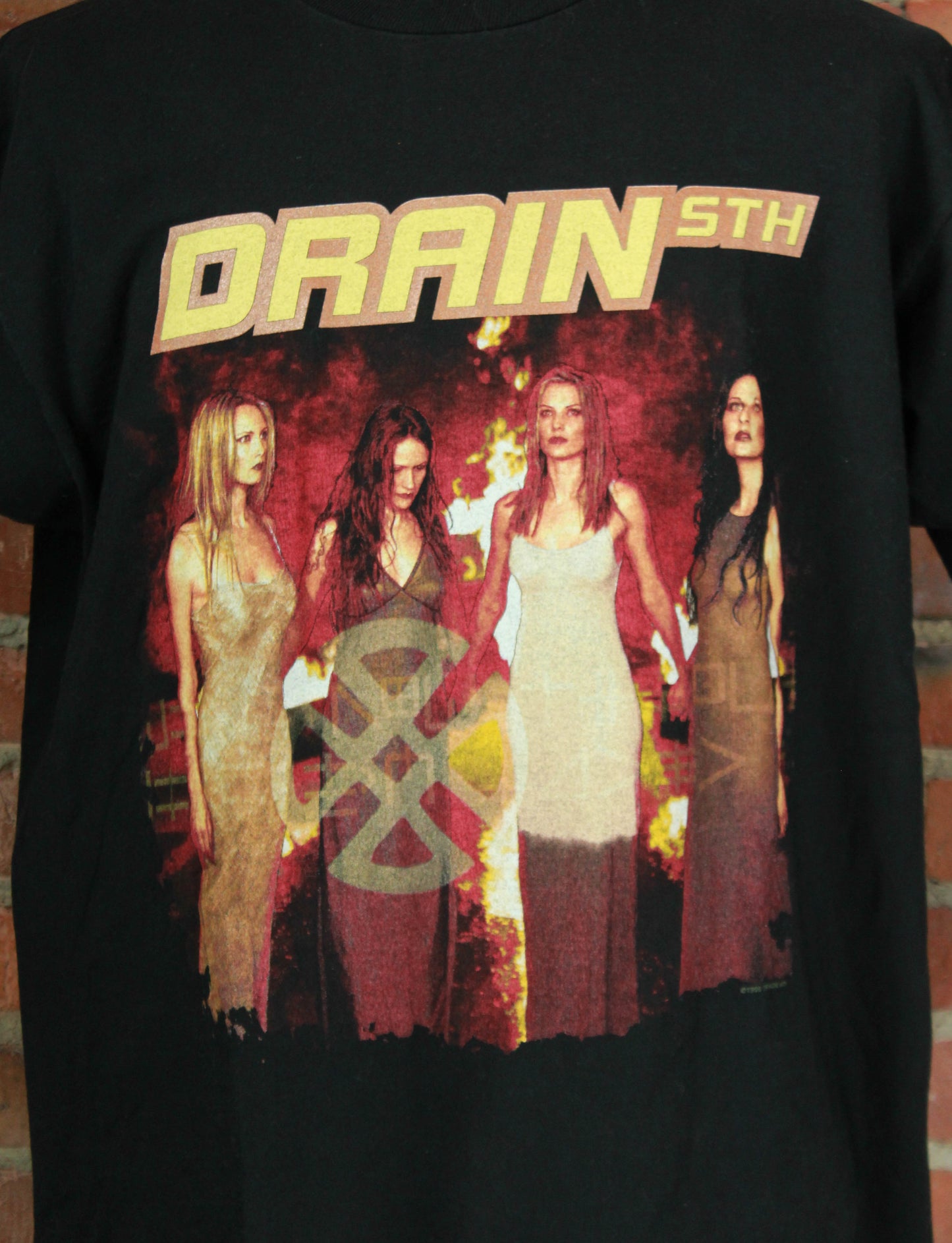 Vintage 1999 Drain STH Freaks Of Nature Black Concert T Shirt Unisex XL