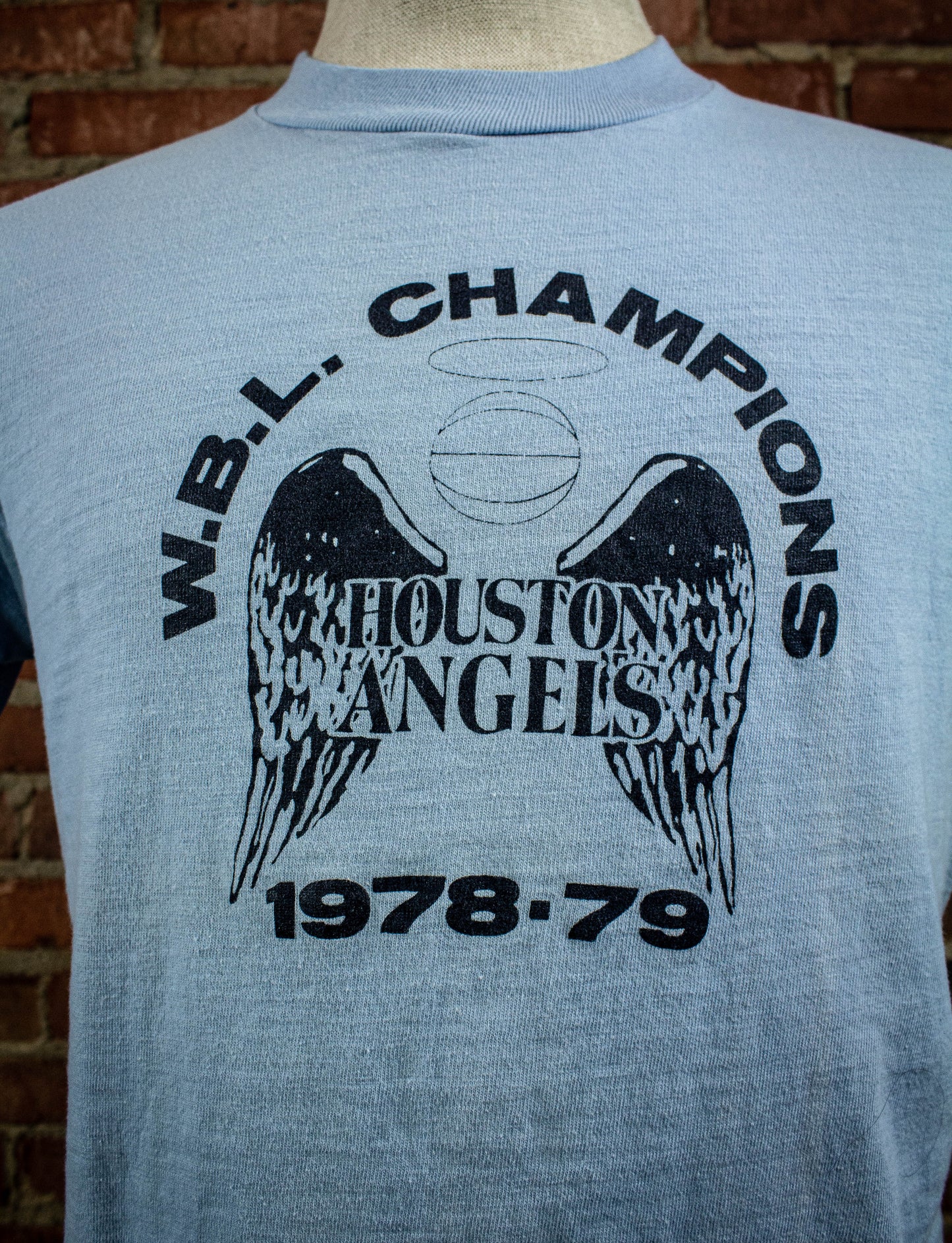 Vintage 1978-79 Houston Angels Graphic T Shirt Unisex Large