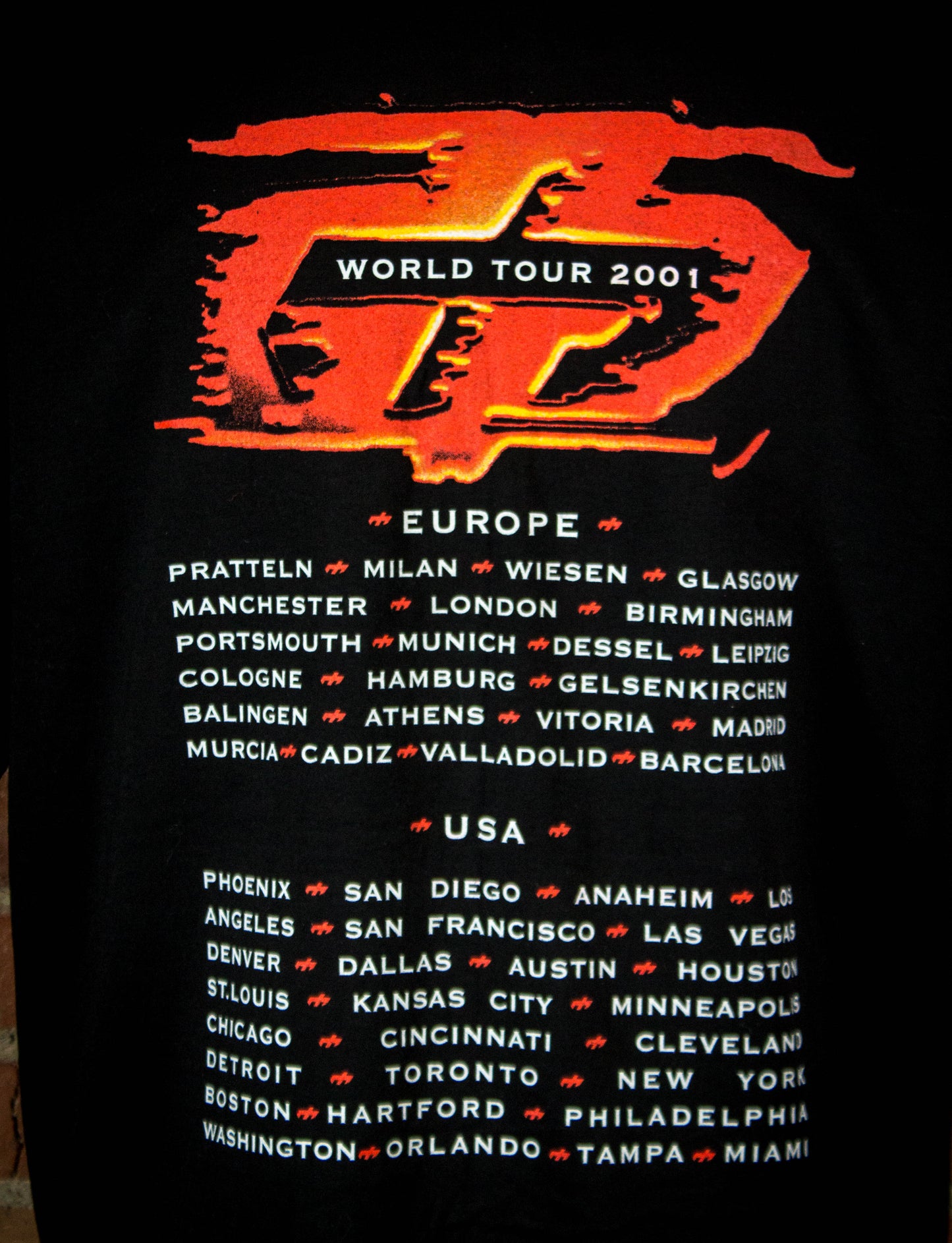 Vintage Judas Priest 2001 Demolition World Tour Black Concert T Shirt XL