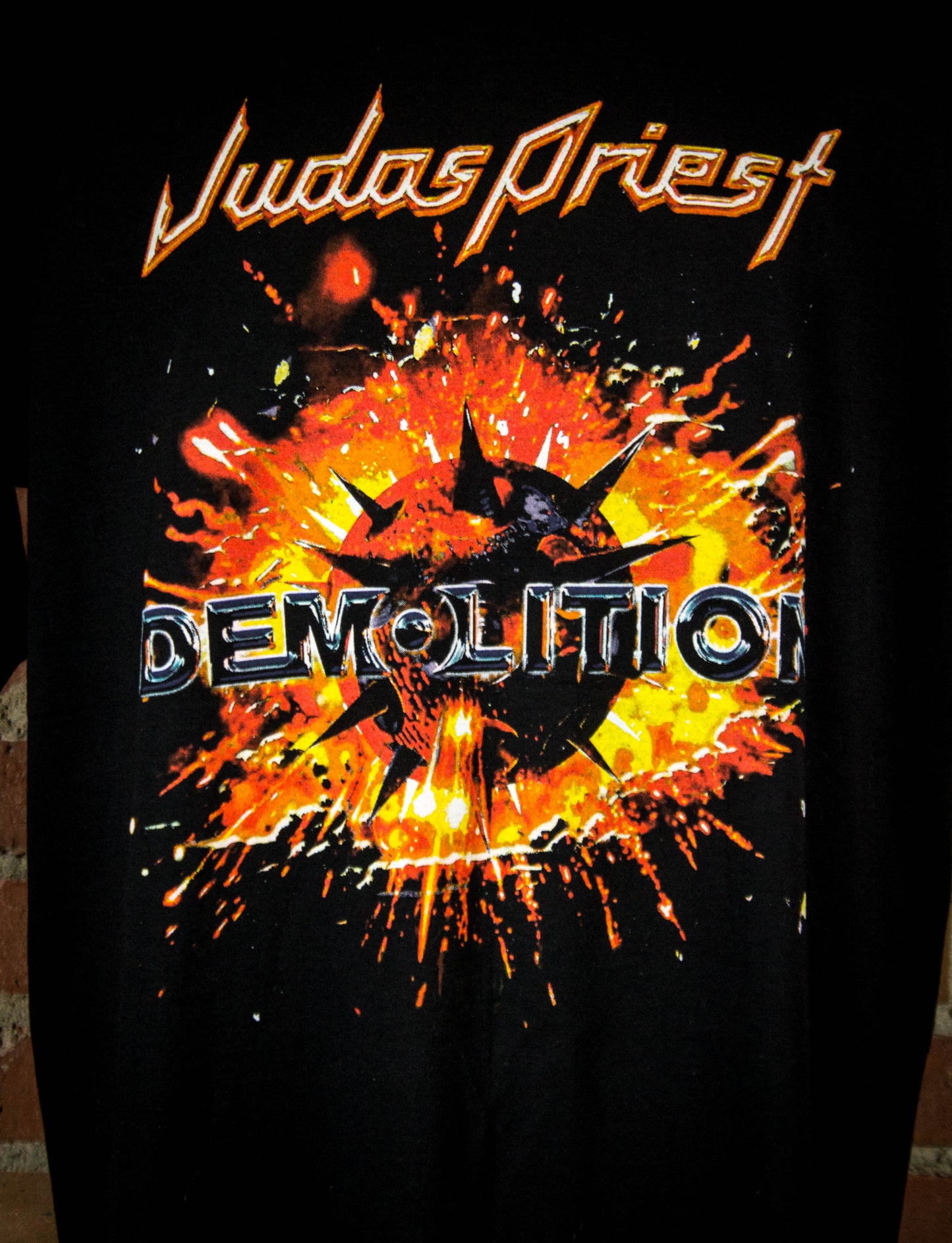 Vintage Judas Priest 2001 Demolition World Tour Black Concert T Shirt XL