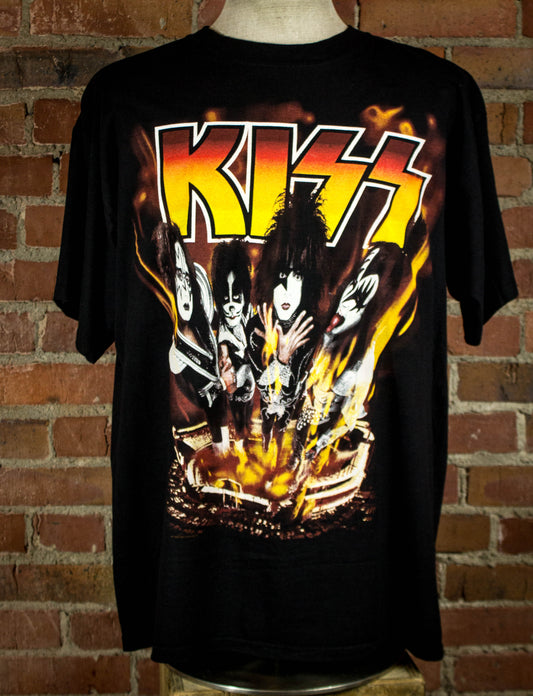 Vintage 1988 Kiss Psycho Circus Live in 3D Dodger Stadium Black Concert T Shirt Unisex XL