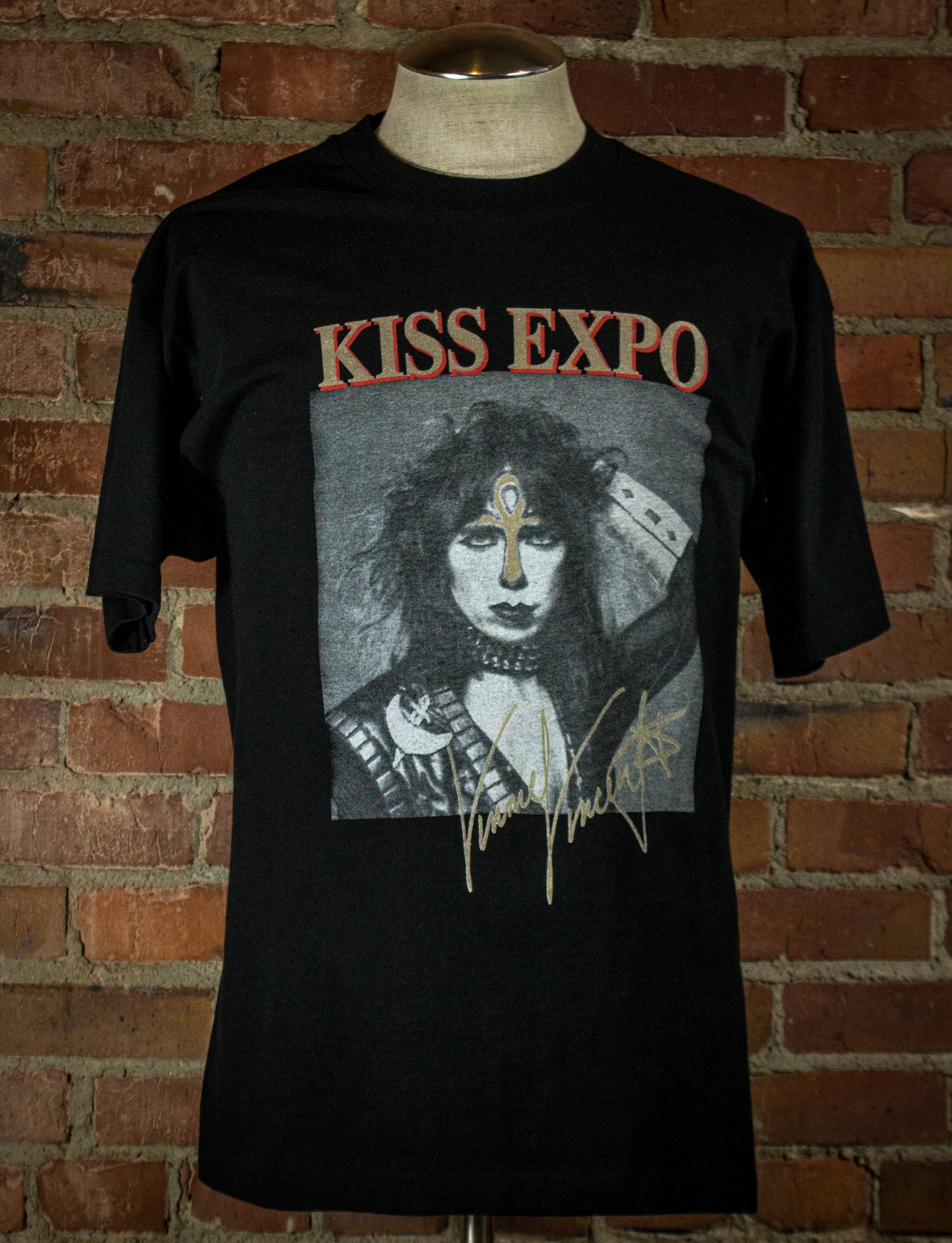 Vintage 1996 Kiss Expo Tour Shirt "Vinnie Vincent" Unisex XL