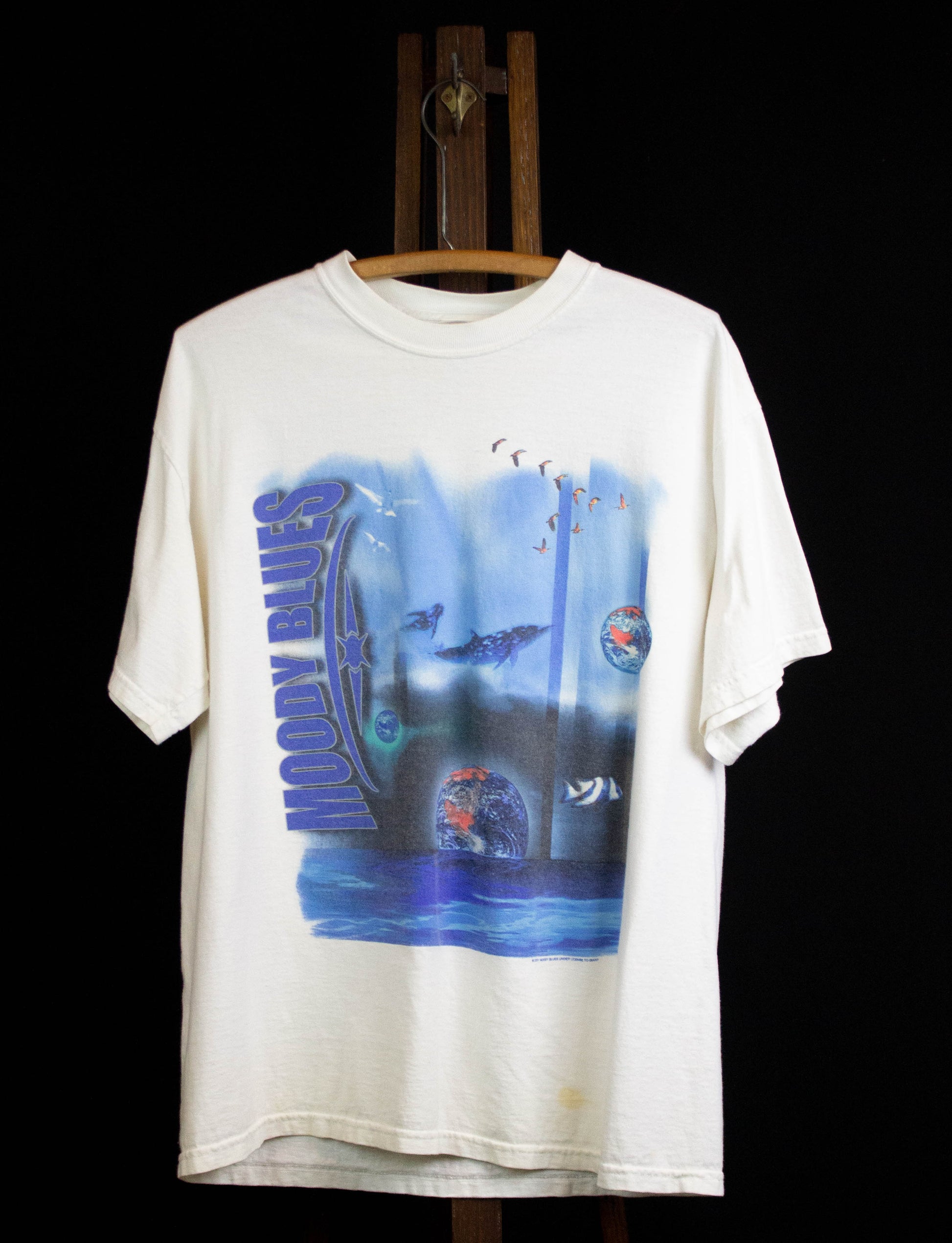 Moody Blues 2001 Concert T Shirt White Large