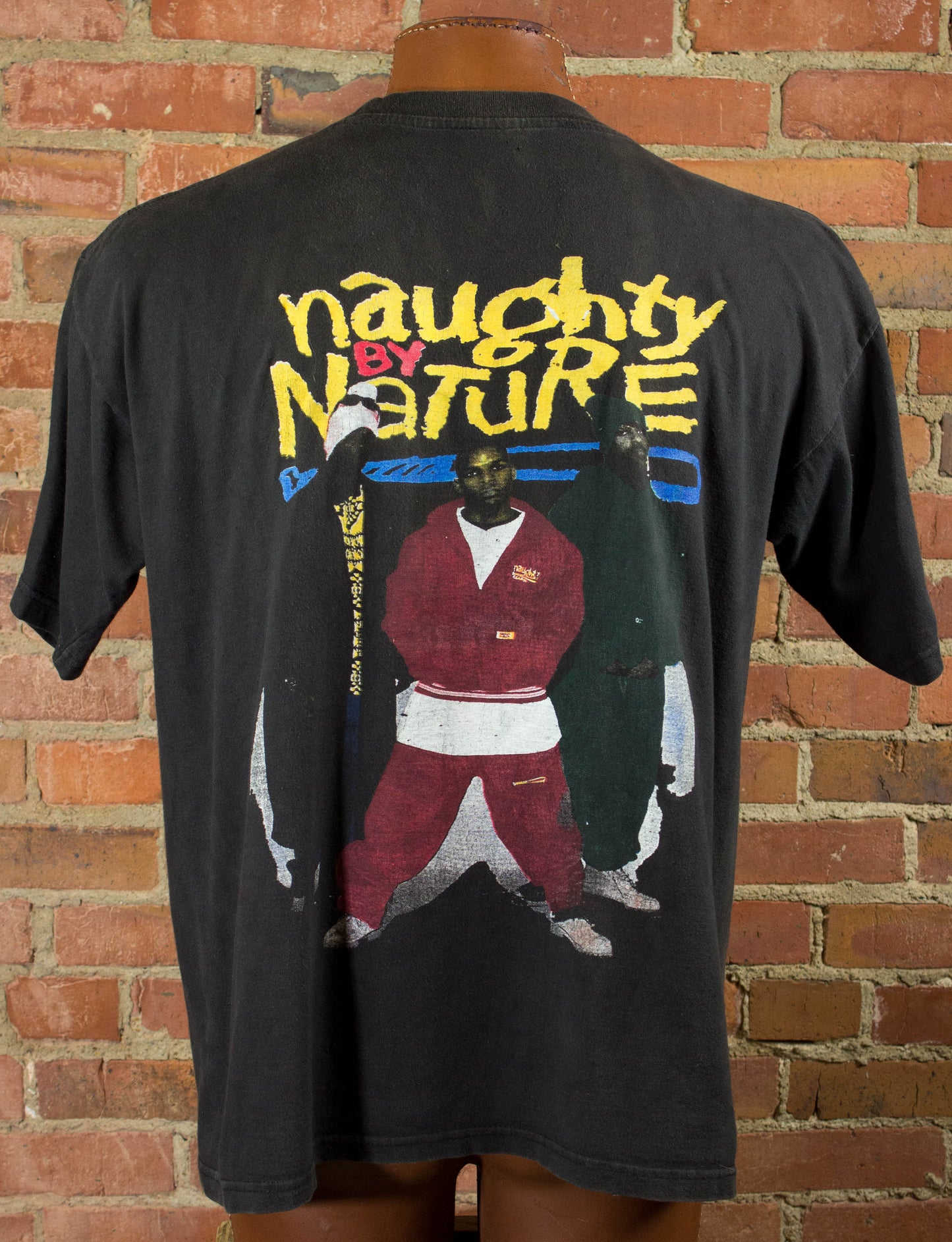 Naughty By Nature 90s Craziest Bootleg Black Rap Tee Concert T Shirt Unisex XL