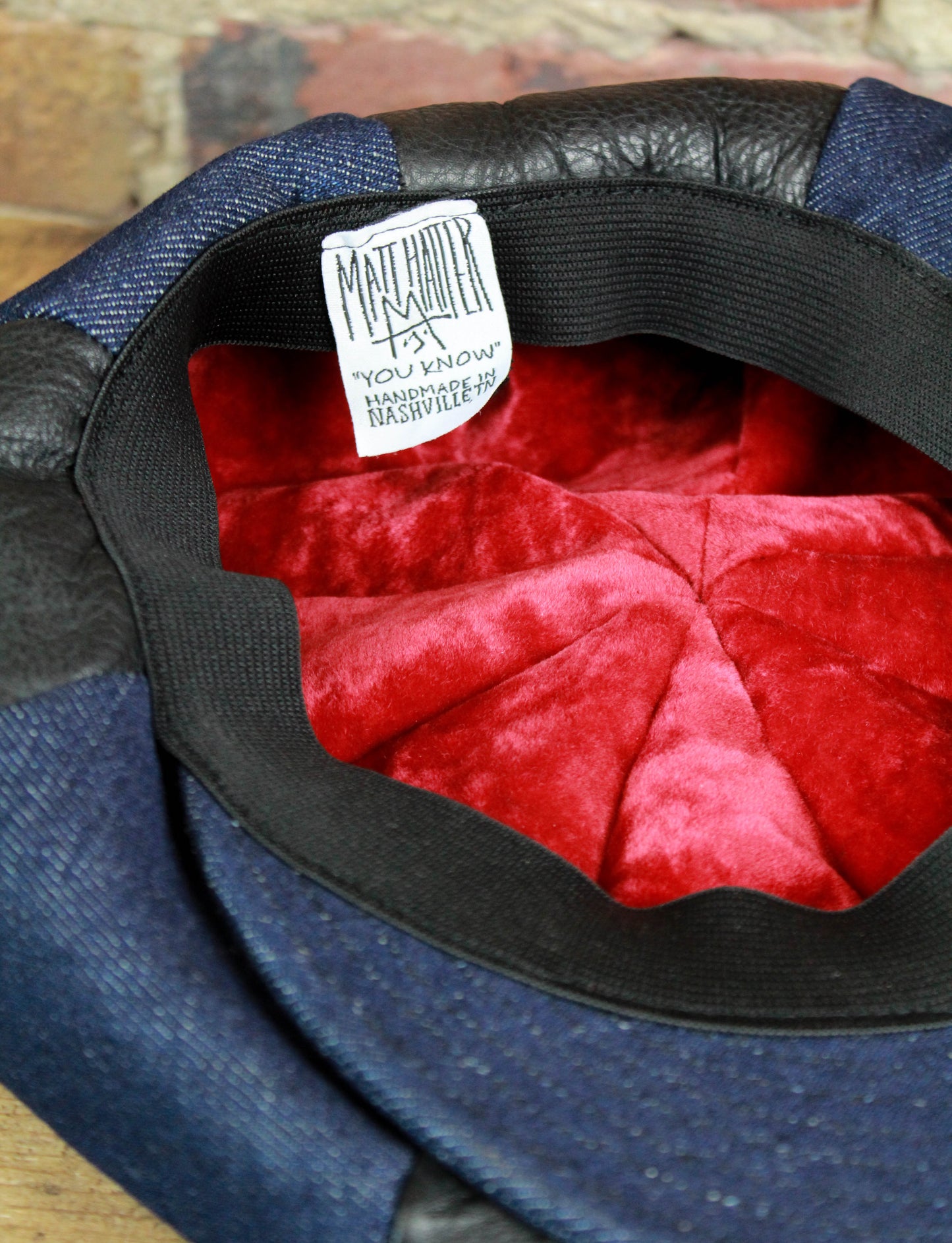 Denim & Leather Floppy Hat Custom Collab with BSV Handmade In TN