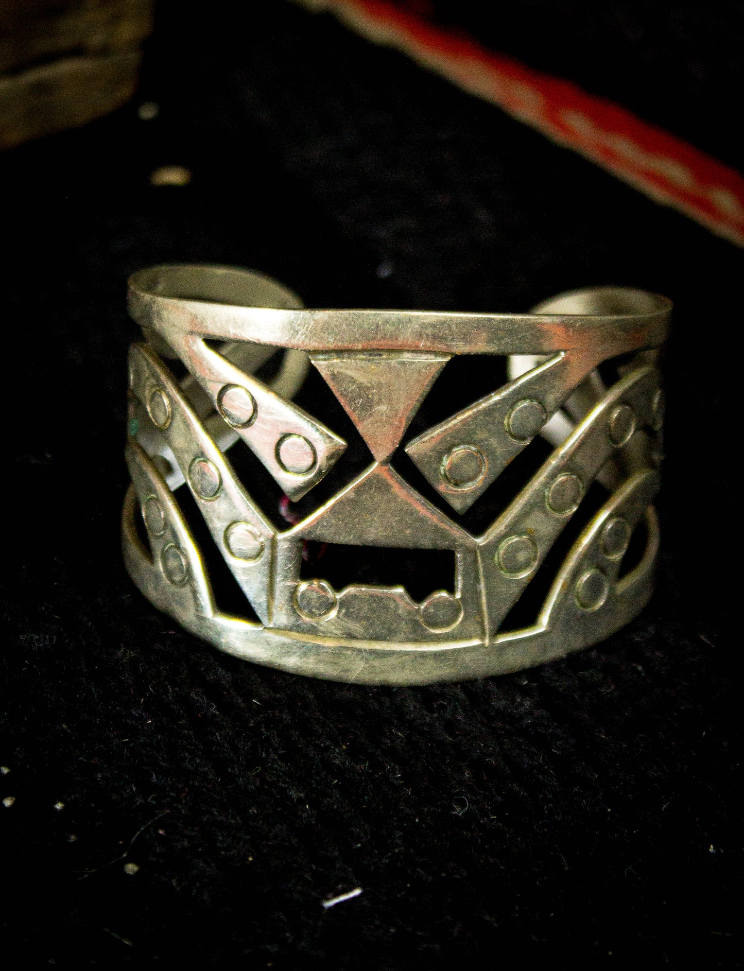 Vintage Sterling Silver Wrist Cuff OS