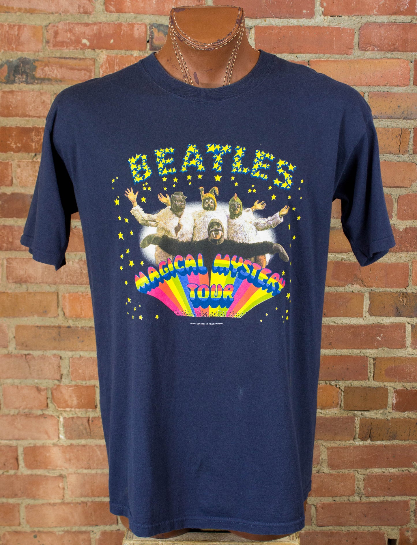 The Beatles 1997 Magical Mystery Tour The Thirteen Club Navy Blue Concert T Shirt Unisex XL