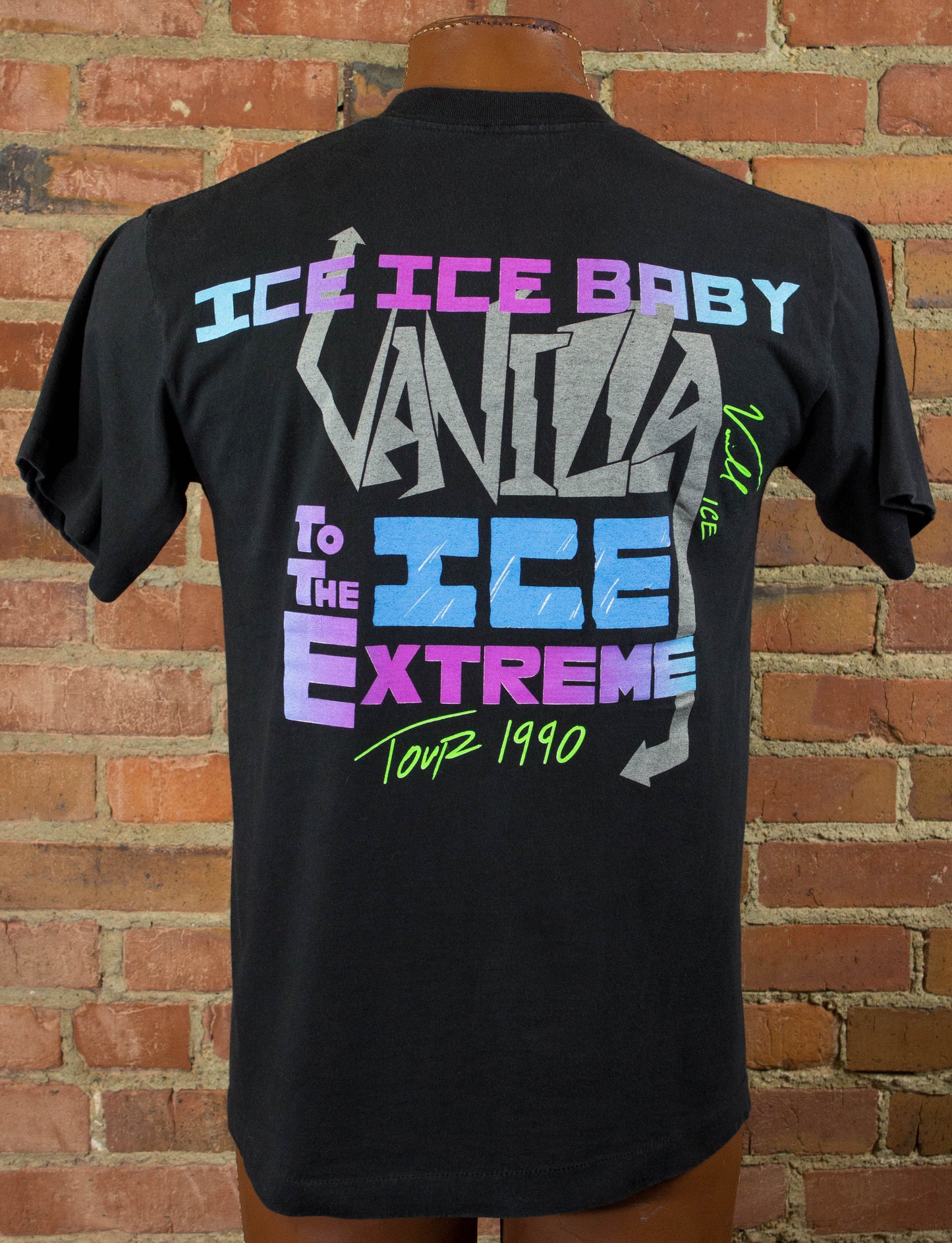 Vintage Vanilla Ice 1990 Ice Ice Baby To The Extreme Tour Rap Tee Concert T Shirt  Medium